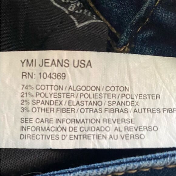 YMI High Rise Boot Cut Raw Hem Jeans Size 26 - Picture 10 of 14